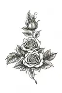 rose bush  tattoo design idea