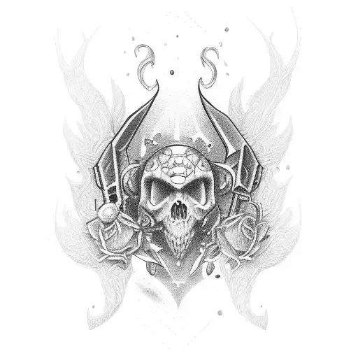 shovel  tattoo design idea