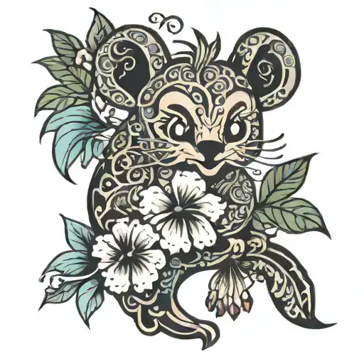 ohana means family tattoo design idea