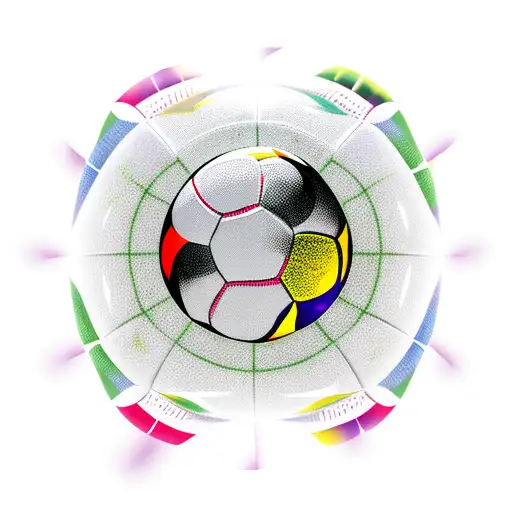 A Wexford football club jersey with a realistic soccer ball bursting out of it tattoo design idea