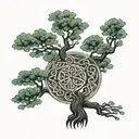 Celtic tree of life tattoo design idea