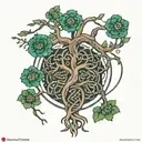 Celtic tree of life tattoo design idea