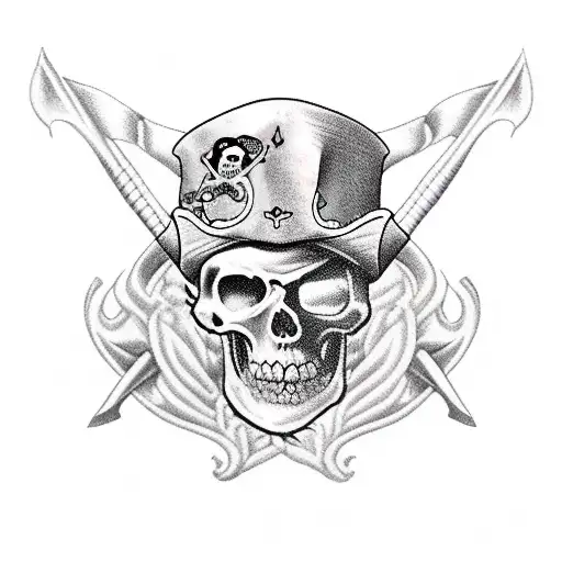 Pirate Ship_old Map_anchor Tattoo Design White Background PNG File Download  High Resolution - Etsy
