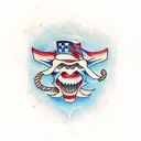 Dad and son tattoo design idea