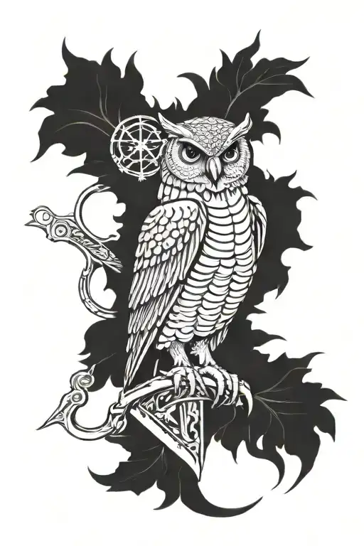 tattoo given to roman demigods when they join camp Jupiter,with SPQR, owl representing athena and lines to shows years tattoo design idea