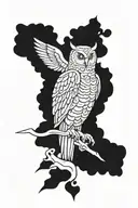 tattoo given to roman demigods when they join camp Jupiter,with SPQR, owl representing athena and lines to shows years tattoo design idea