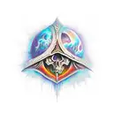 warlock affliction tattoo design idea