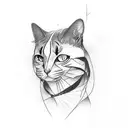 mono gato fenix fusion tattoo design idea