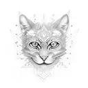 mono gato fenix fusion tattoo design idea