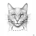 gato fenix tattoo design idea