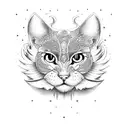 mono gato fenix  tattoo design idea