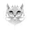 mono gato fenix  tattoo design idea