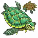 vice knowledgeable turtle libearian anubaki god kign tattoo design idea