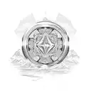 diamond river  tattoo design idea