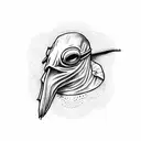 plague doctor tattoo design idea