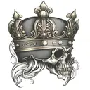 royal crown tattoo design idea