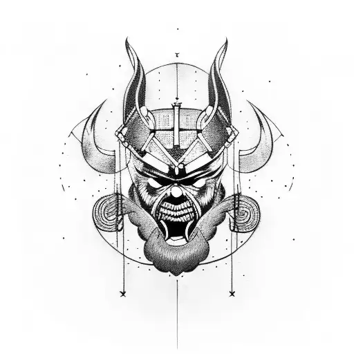 Norse viking  tattoo design idea