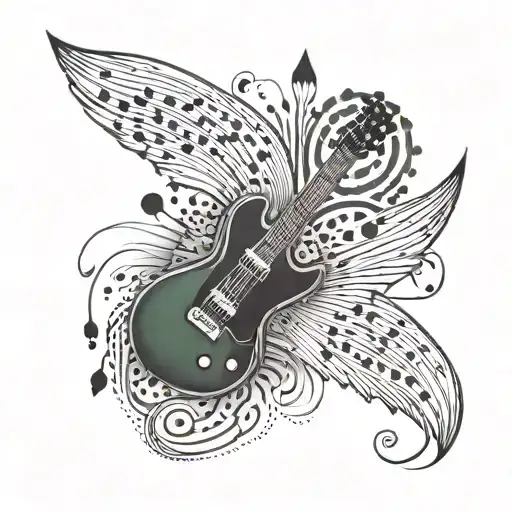 A tattoo inspired by Green Day's music with a punk rock vibe tattoo design idea