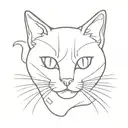 ravioli cat tattoo design idea