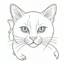 ravioli cat tattoo design idea