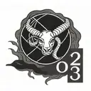 Capricorn , basketball ball and birthday date January 18, 1997 tattoo design idea