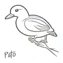 pato tattoo design idea