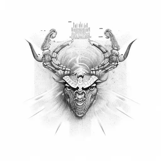 Taurus & Scorpio  tattoo design idea