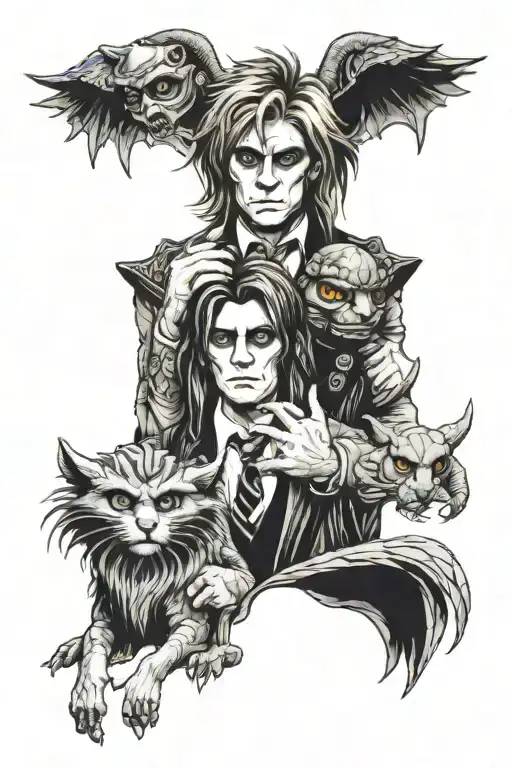 labyrinth movie characters tattoo design idea
