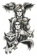 labyrinth movie characters tattoo design idea