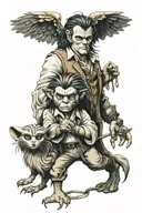 labyrinth movie characters tattoo design idea