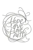 hope love faith love hope tattoo design idea