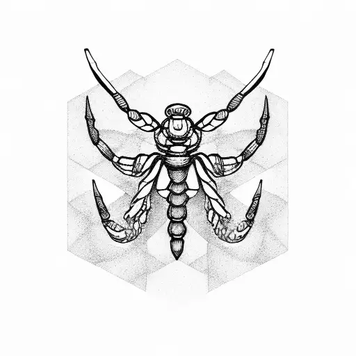 scorpio and virgo tattoo design idea