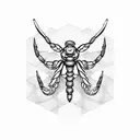 scorpio and virgo tattoo design idea