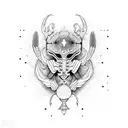 scorpio and virgo tattoo design idea