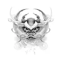 Virgo scorpio tattoo design idea