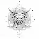 Virgo scorpio tattoo design idea