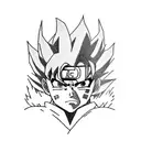 itachi and goku tattoo design idea