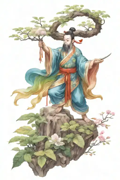 Chinese mythology cultivation, immortality and ascension Manhuas immortal cultivating tattoo design idea