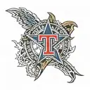 Texas Rangers logo tattoo design idea