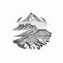 Tatoo featuring South Africa, Table mountain and the names of my two boys - Phillip and Jacques  tattoo design idea