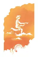 3 kids all boys, love mountains and rivers  tattoo design idea