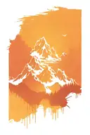 3 kids all boys, love mountains and rivers  tattoo design idea