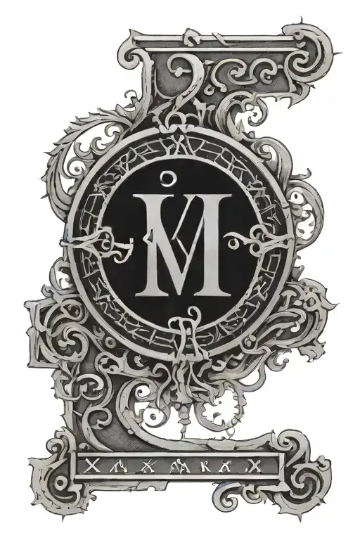 2007 roman numerals tattoo design idea