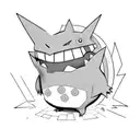 Gengar pokemon tattoo design idea