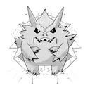 Gengar pokemon tattoo design idea