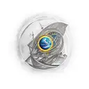 Binary codes from the voyager mission tattoo design idea