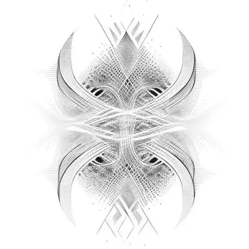 echo waves tattoo design idea