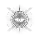 echo waves tattoo design idea