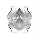 echo waves tattoo design idea