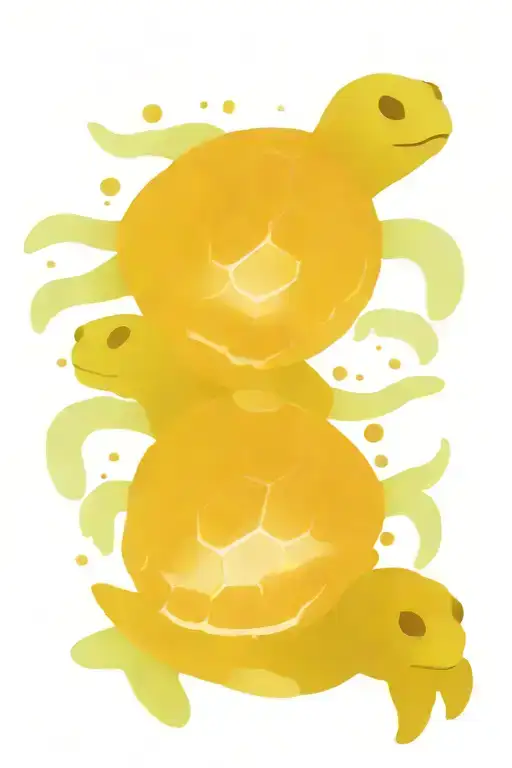 sea turtles swimming in the ocean with movements sea creatures tattoo design idea